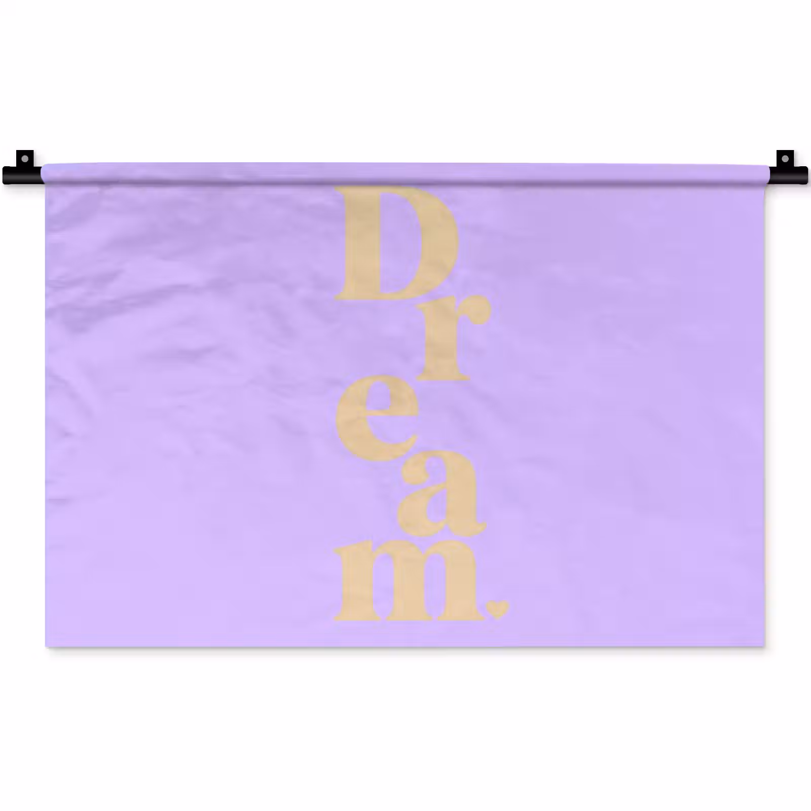 Wandkleed - Dream - Paars - Typografisch — 1