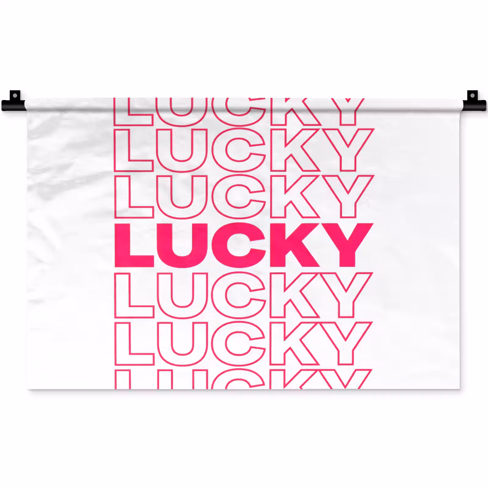 Wandkleed - Lucky - Roze - Patroon — 1