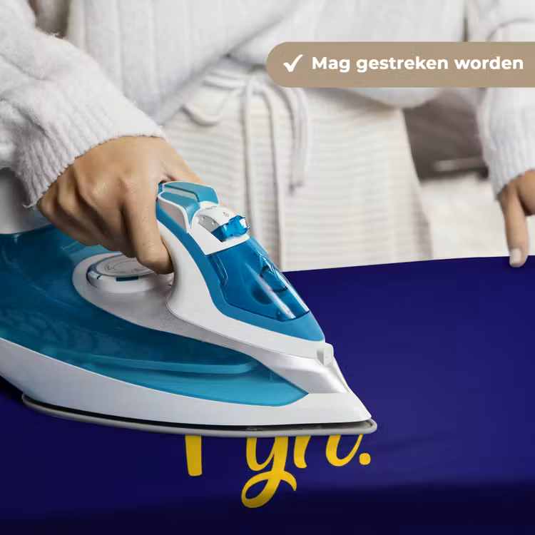 Wandkleed - Blauw - Geel - Fijn — 6