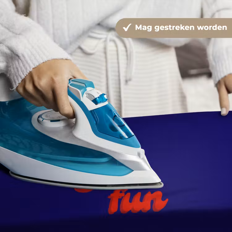 Wandkleed - Blauw - Rood - Yes fun - 3D — 6