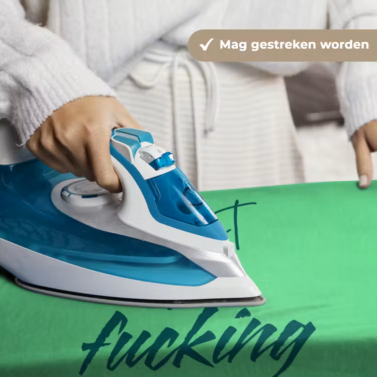 Wandkleed - c'est la fucking vie - Groen - Penseelstijl — 6
