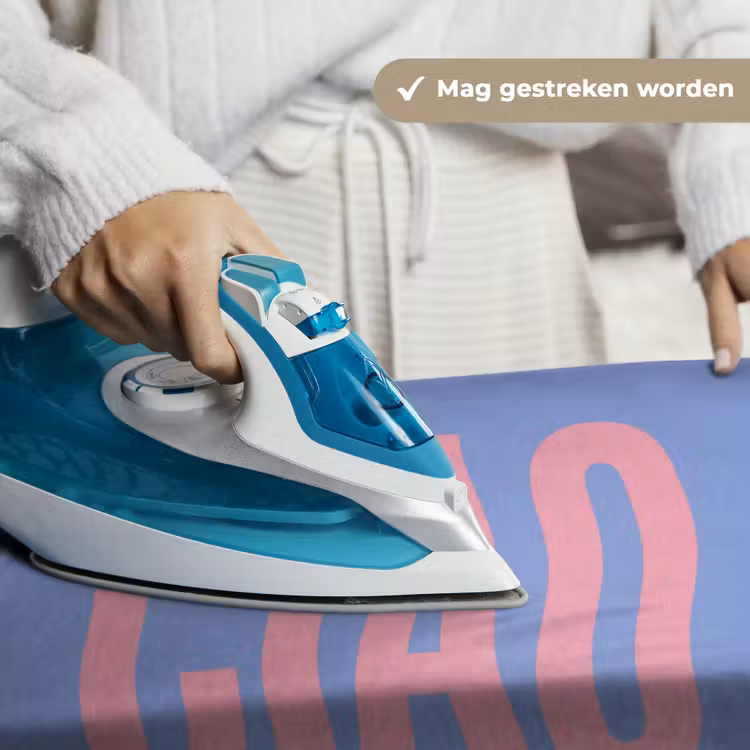 Wandkleed - Ciao - Roze - Blauw - Golvend — 6