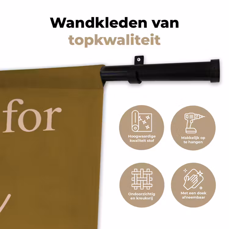 Wandkleed - Groen - Too old for cher - Roze — 3