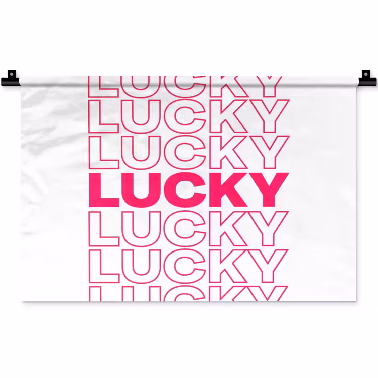 Wandkleed - Lucky - Roze - Patroon — 1
