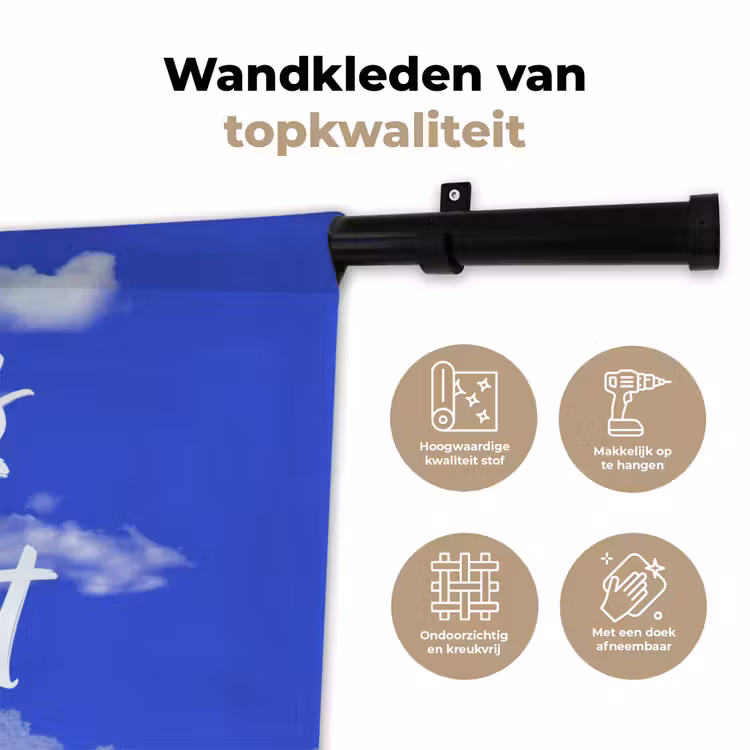 Wandkleed - Sky is not the limit - Blauwe lucht - Wolken — 3