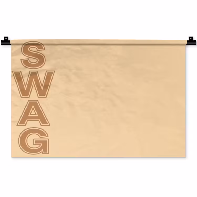 Wandkleed - Swag - Bruin - Beige — 1
