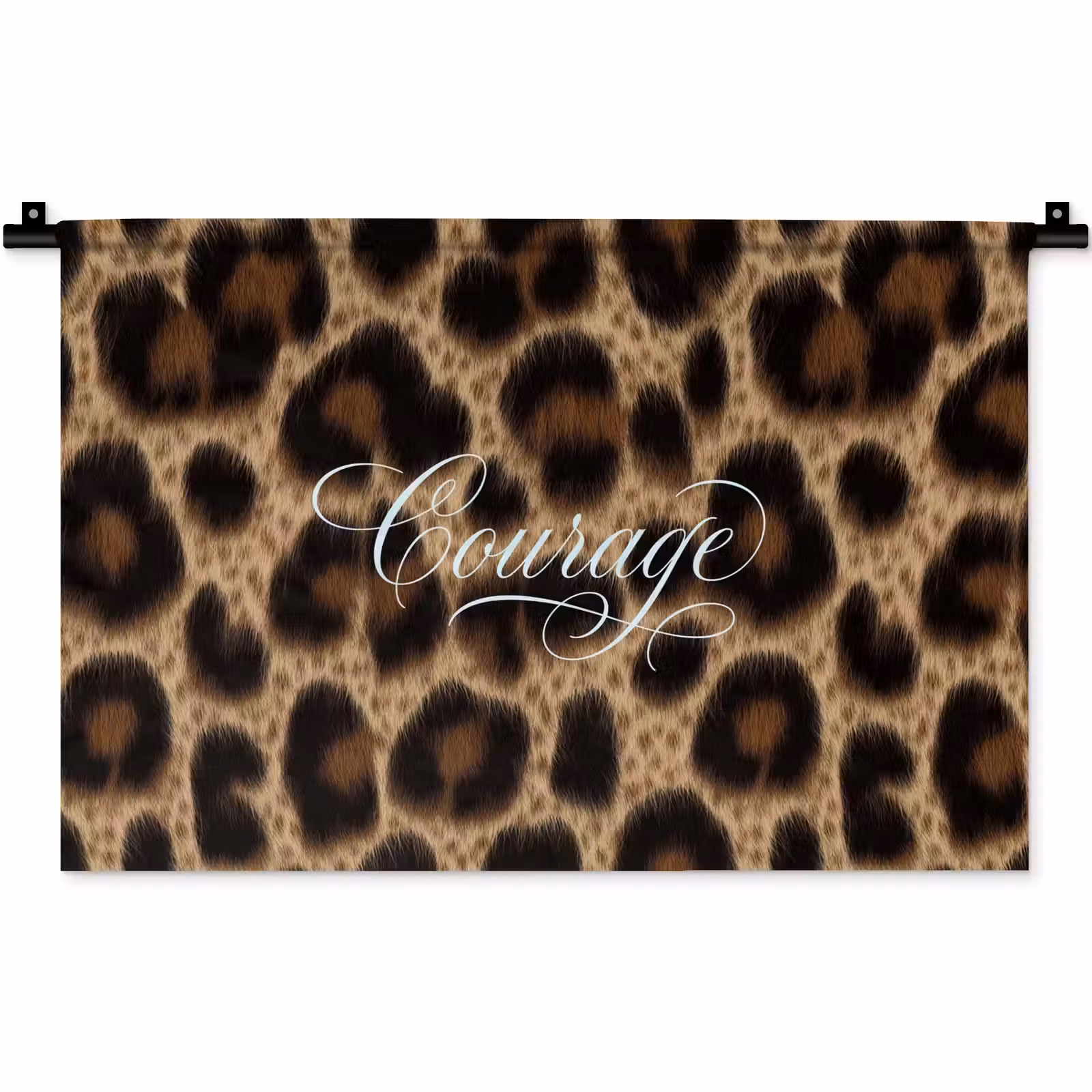 Wandkleed - Luipaardprint - Bruin - Courage - Sierlijk — 1