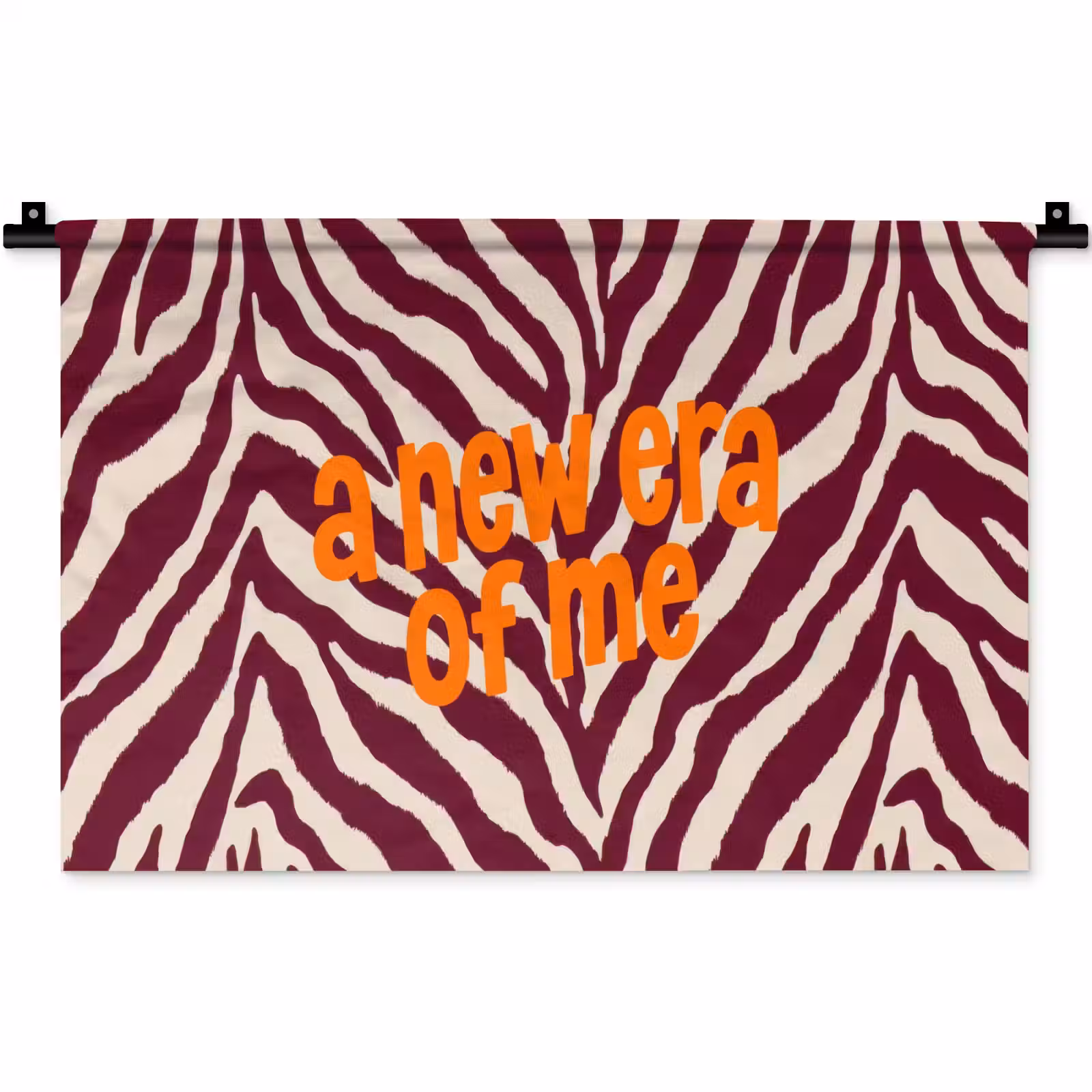 Wandkleed - New era - Bordeaux - Zebraprint — 1