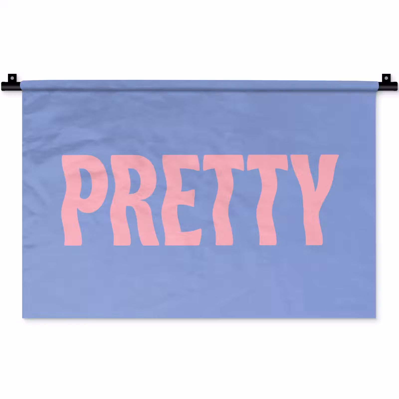Wandkleed - Pretty - Roze - Blauw - Golvend — 1