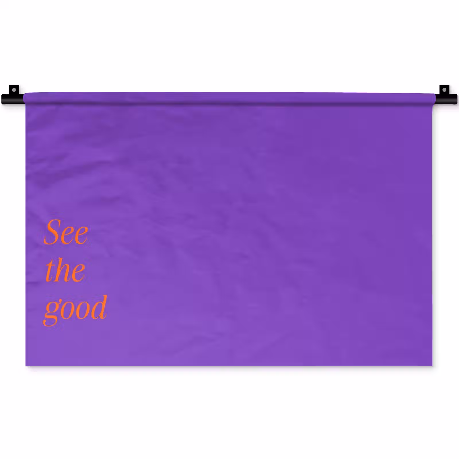 Wandkleed - See the good - Oranje - Paars — 1