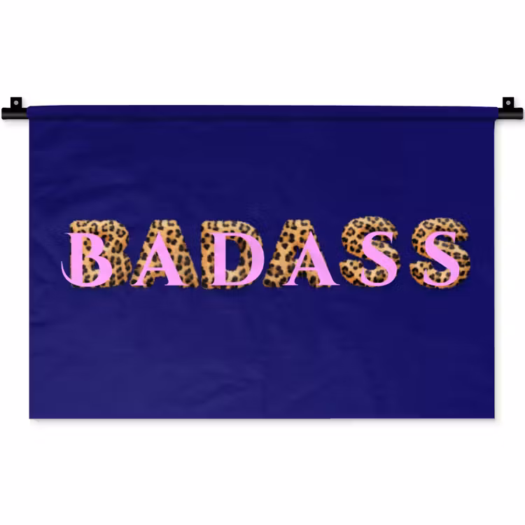 Wandkleed - Badass - Panterpint - Schaduw - Roze — 1