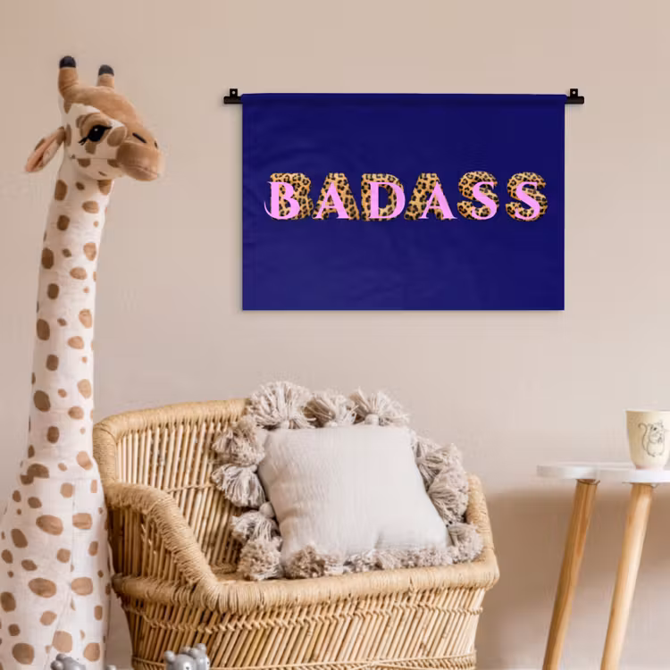 Wandkleed - Badass - Panterpint - Schaduw - Roze — 5