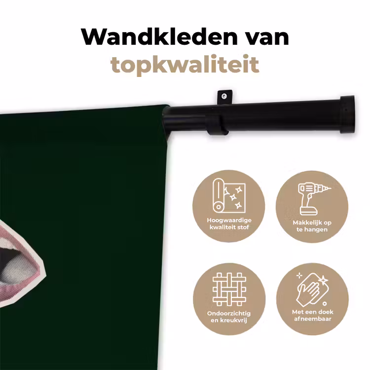 Wandkleed - BLAH BLAH BLAH - Mond - Groen — 3
