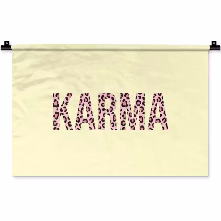 Wandkleed - Karma - Luipaardprint - Geel — 1