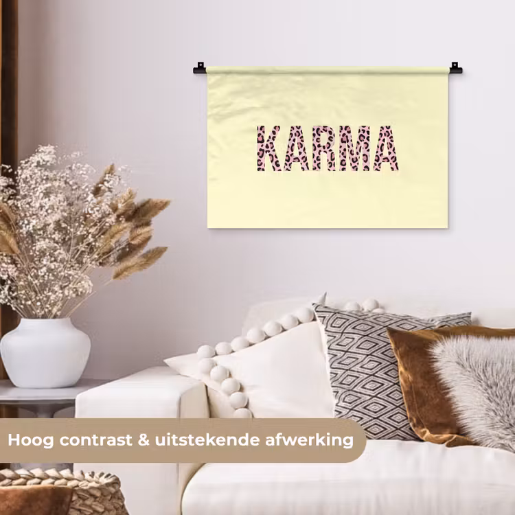 Wandkleed - Karma - Luipaardprint - Geel — 4