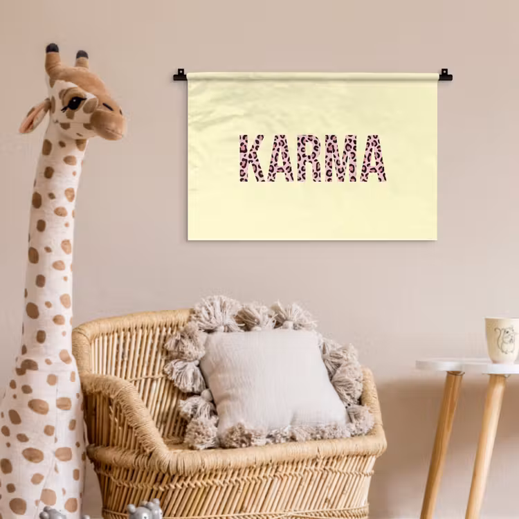 Wandkleed - Karma - Luipaardprint - Geel — 5