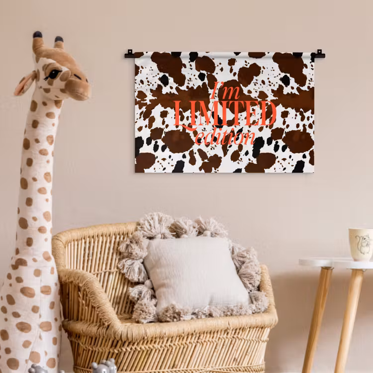 Wandkleed - Koeienprint - Limited edition - Rood — 5