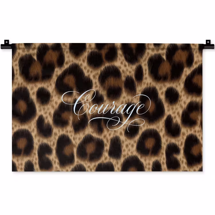 Wandkleed - Luipaardprint - Bruin - Courage - Sierlijk — 1