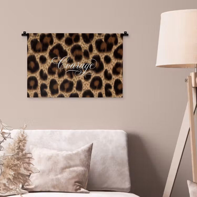 Wandkleed - Luipaardprint - Bruin - Courage - Sierlijk — 2