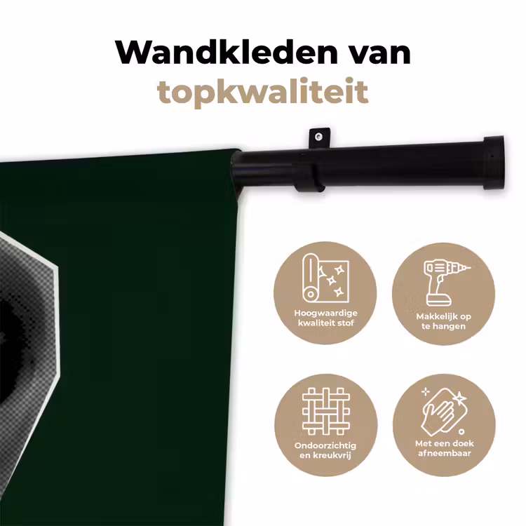 Wandkleed - Mond - Groen - Illustratie - BLAH BLAH — 3
