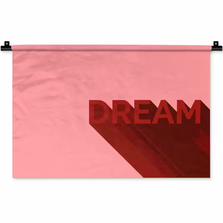 Wandkleed - Dream - 3D - Rood - Roze — 1