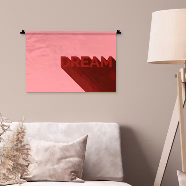 Wandkleed - Dream - 3D - Rood - Roze — 2