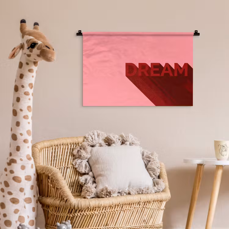 Wandkleed - Dream - 3D - Rood - Roze — 5