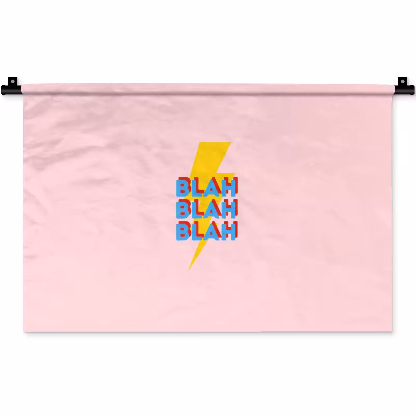 Wandkleed - Blah - Bliksem - Roze — 1