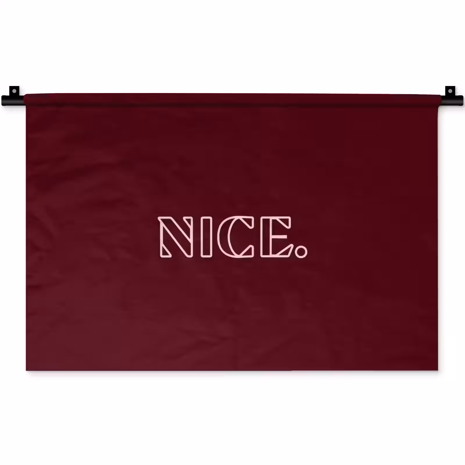 Wandkleed - Bordeaux - Nice - minimalistisch — 1