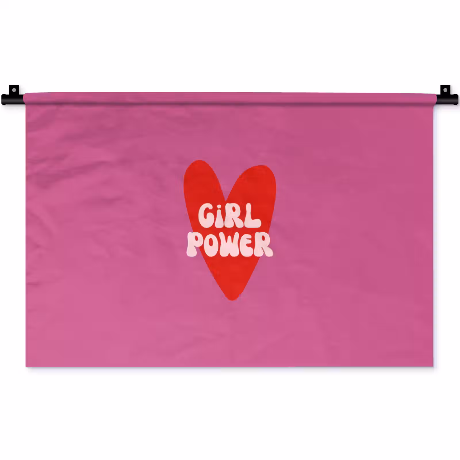 Wandkleed - Girl power - Hart - Roze - Rood — 1