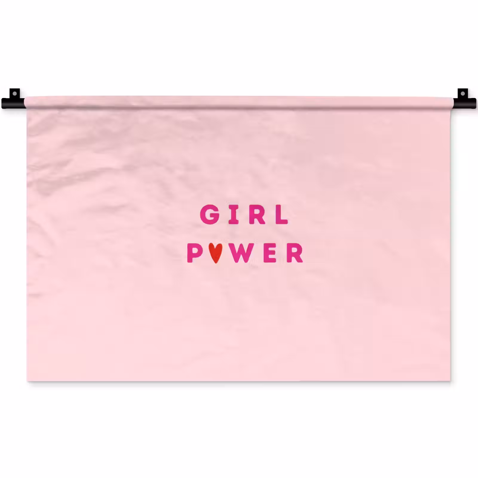 Wandkleed - Girl power - Roze - Hartje — 1
