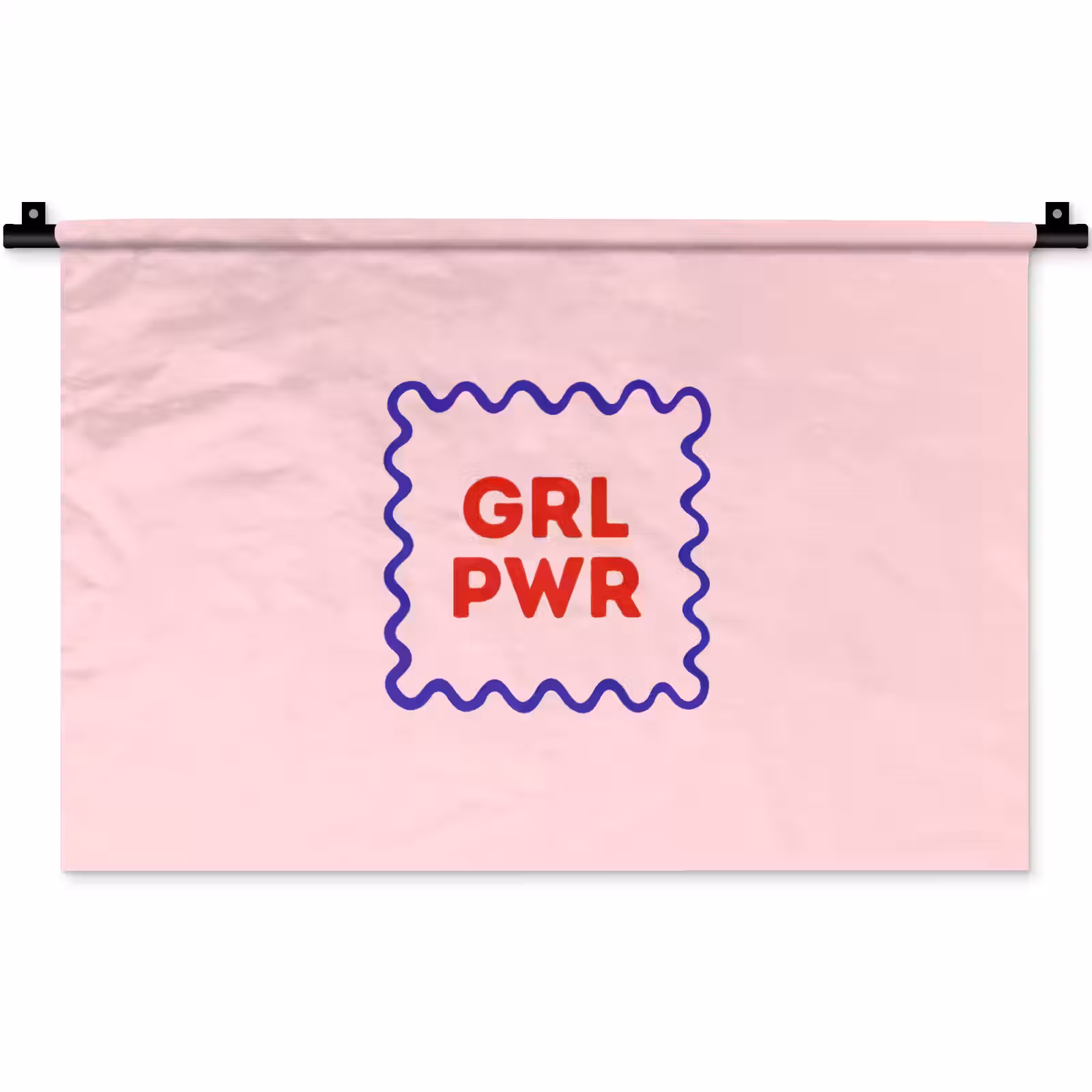 Wandkleed - Grl pwr - Roze - Kader — 1