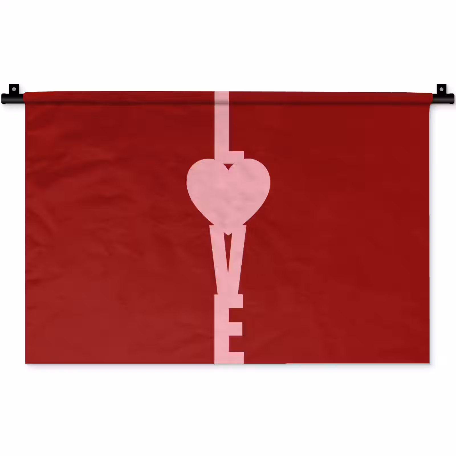 Wandkleed - Love - Hart - Rood — 1