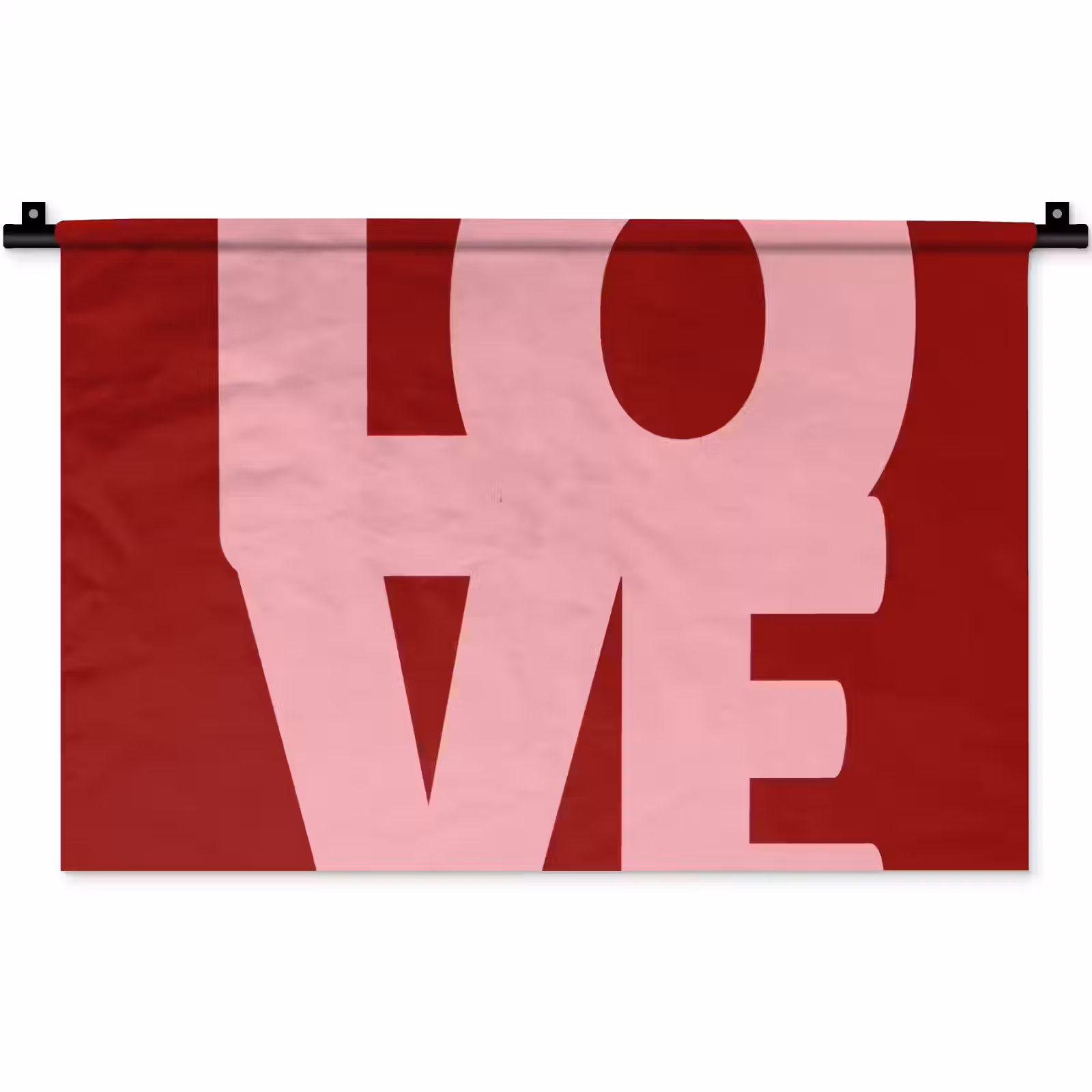 Wandkleed - Love - Rood - Blokletters — 1