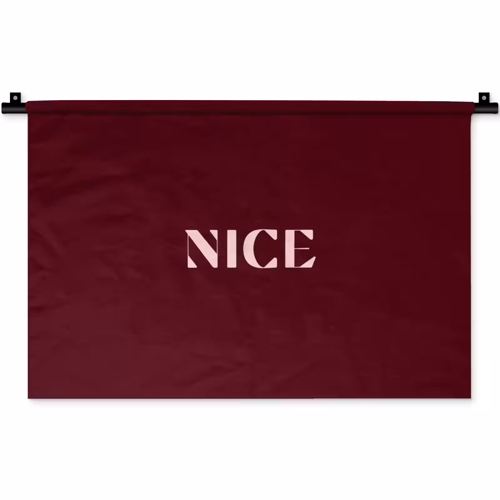 Wandkleed - Nice - Bordeaux - Roze — 1