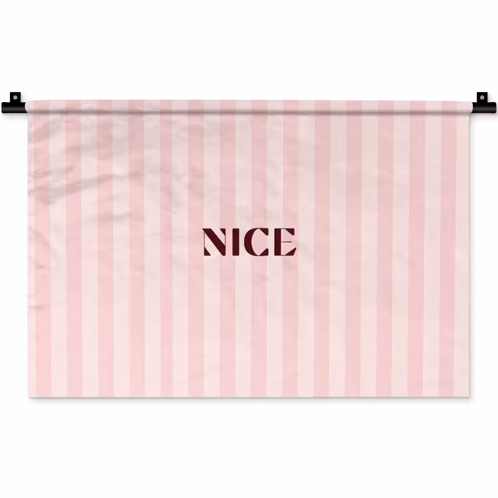 Wandkleed - Nice - Strepen - Roze — 1