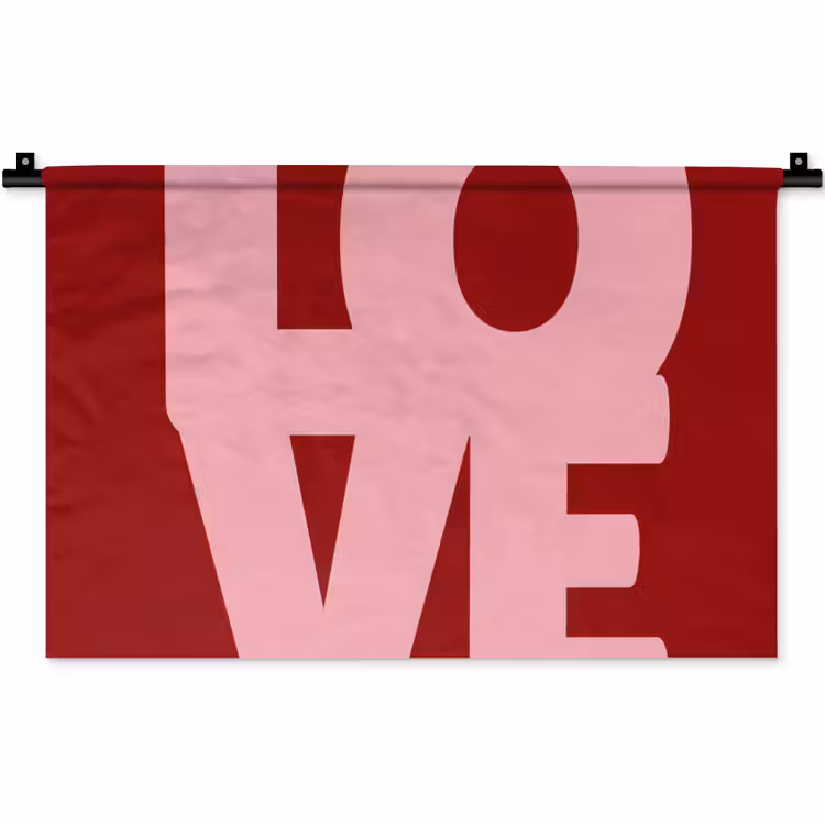 Wandkleed - Love - Rood - Blokletters — 1
