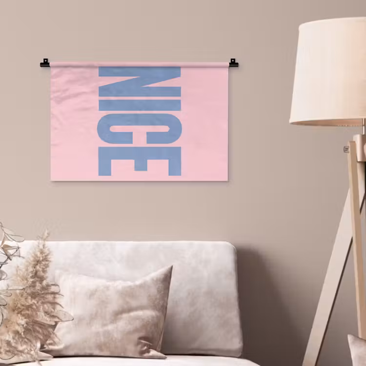 Wandkleed - Nice - Paars - Roze — 2