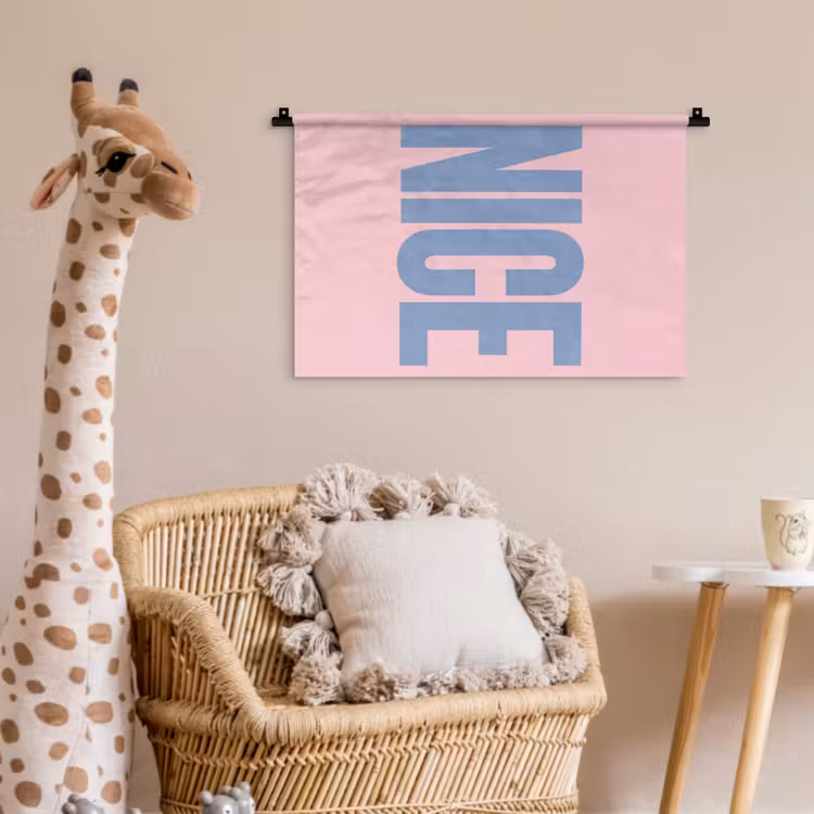 Wandkleed - Nice - Paars - Roze — 5