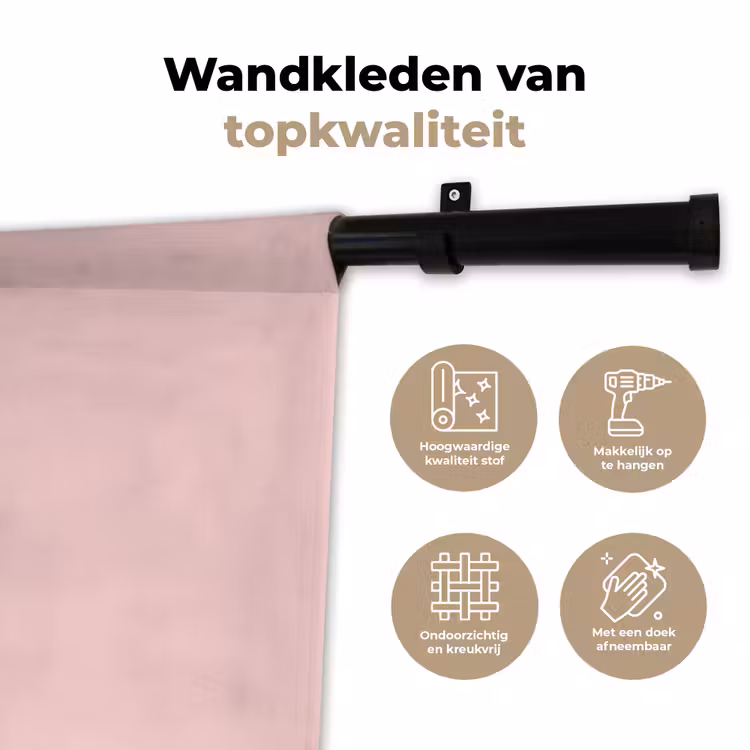 Wandkleed - Nice - Uitroepteken - Roze — 3