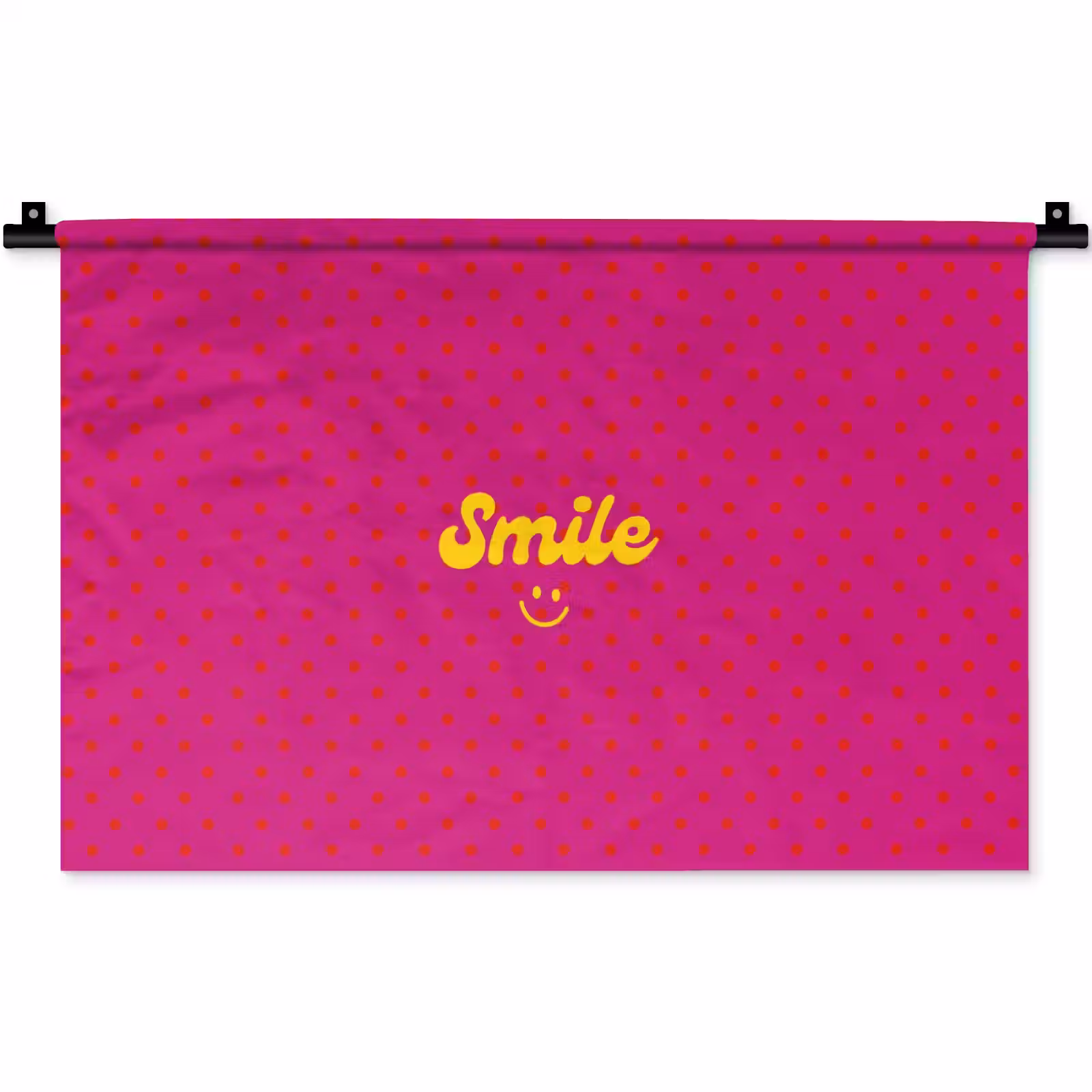 Wandkleed - Smile - Stippen - Roze — 1