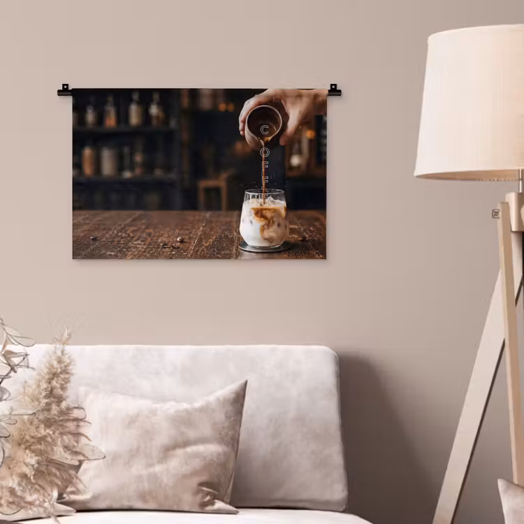Wandkleed - Espresso - Melk - Café — 2
