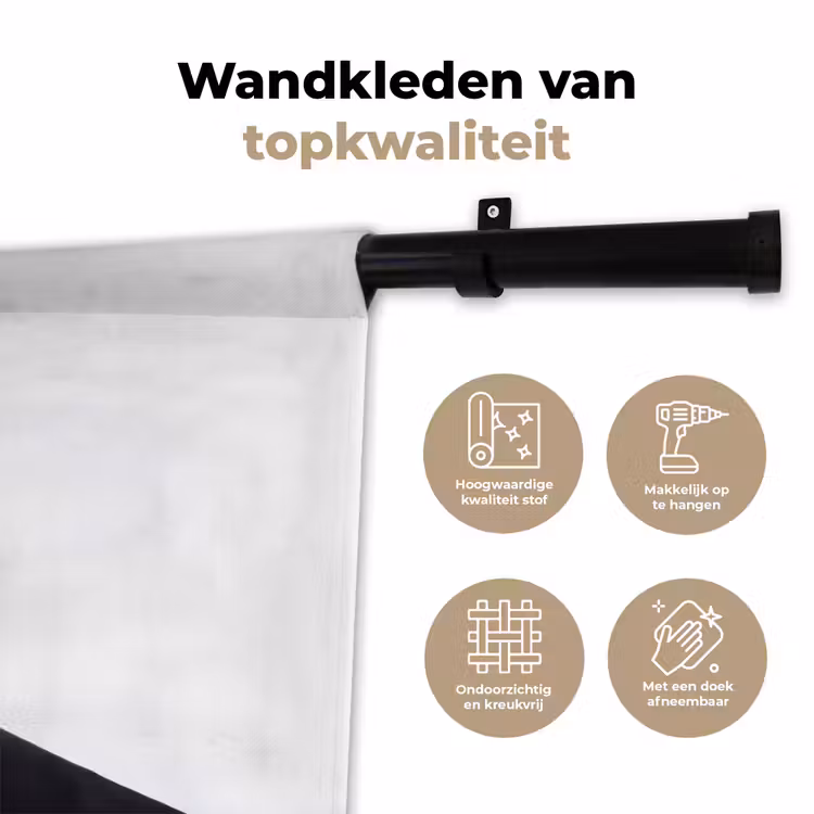 Wandkleed - Koffie - Mok - Kan - Therapie — 3