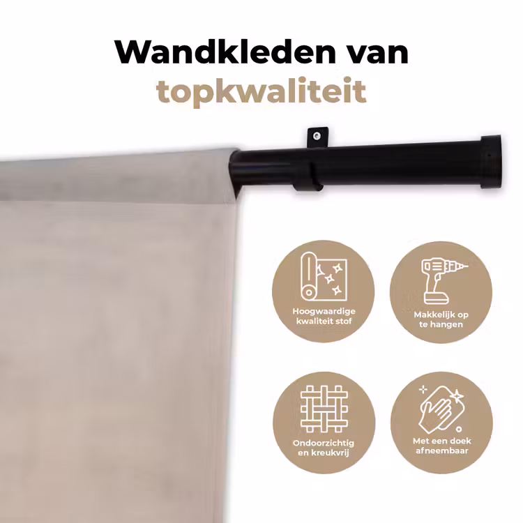 Wandkleed - Koffie - Obessive Coffee Disorder - Beige — 3