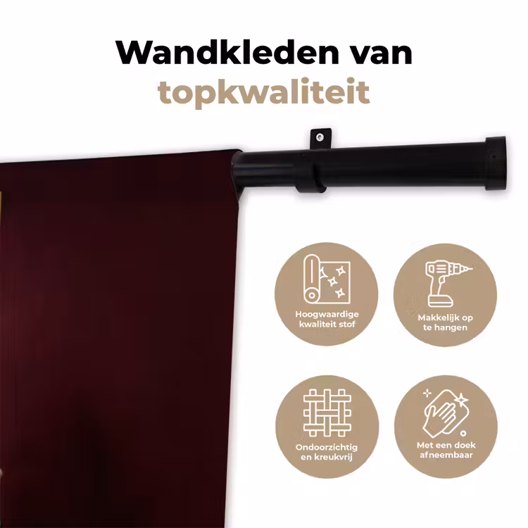 Wandkleed - Koffie - Vrouw - Middelvinger — 3