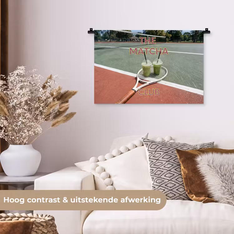 Wandkleed - Matcha Club - Tennis - Matcha — 4