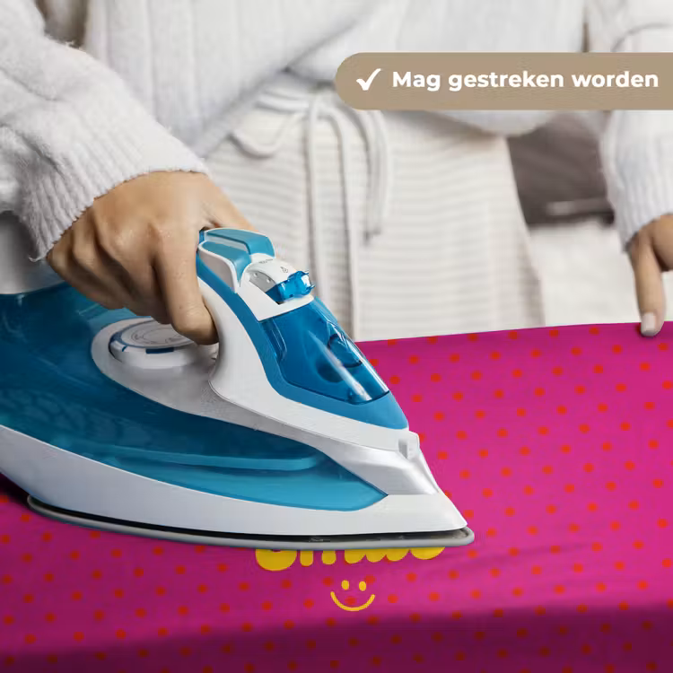 Wandkleed - Smile - Stippen - Roze — 6