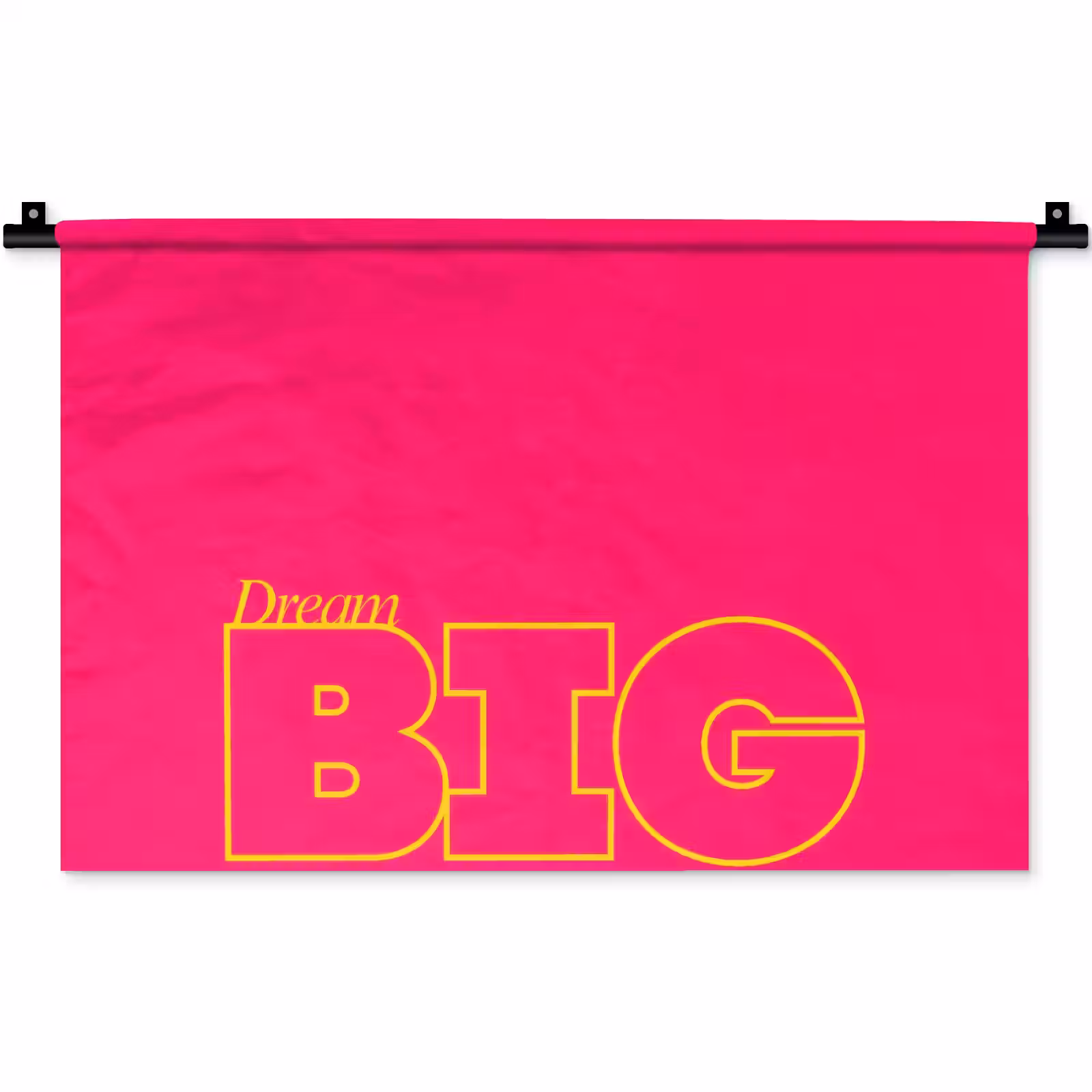 Wandkleed - Minimalistisch - Roze - Dream big - Grafisch — 1