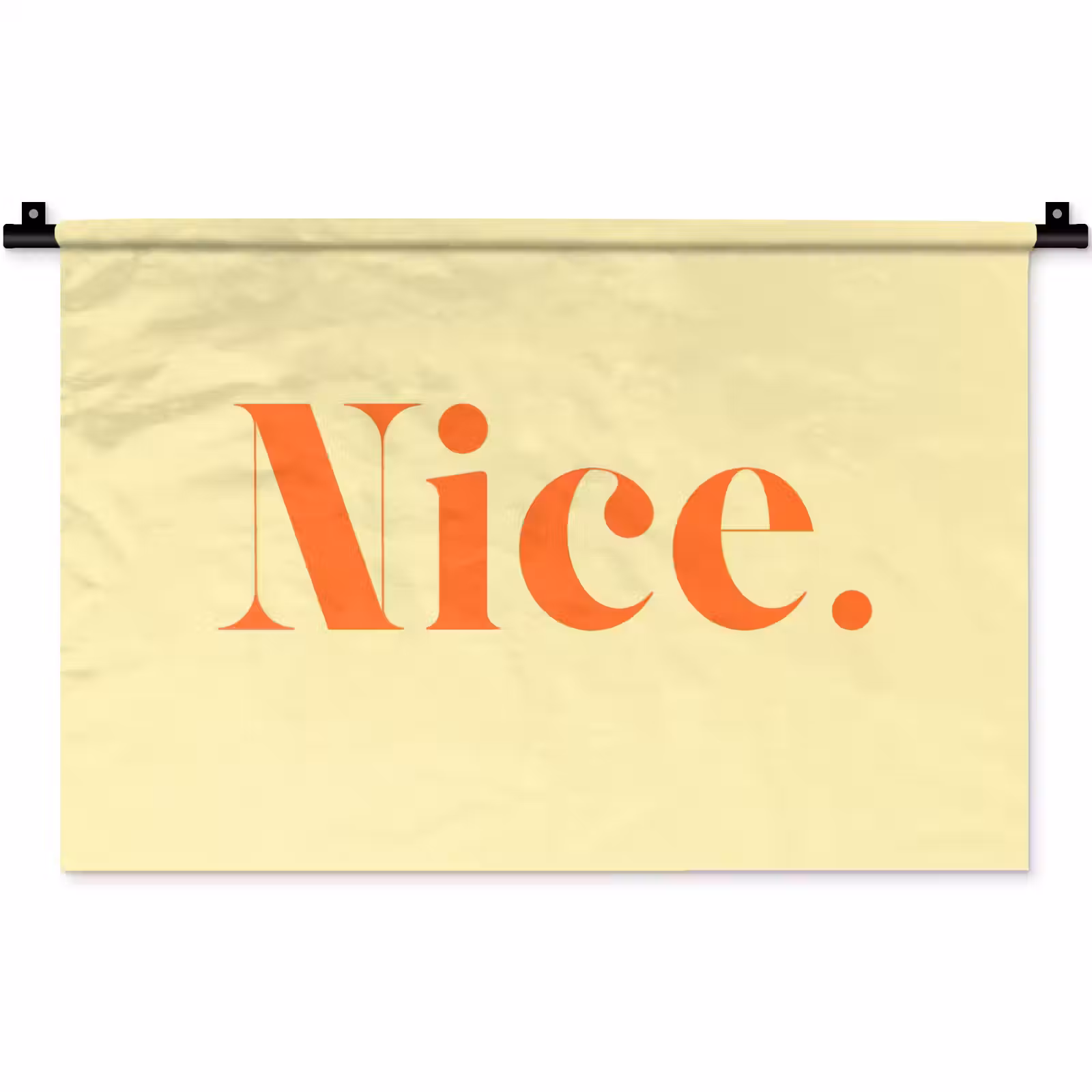 Wandkleed - Nice - Oranje - Geel - Minimalistisch — 1