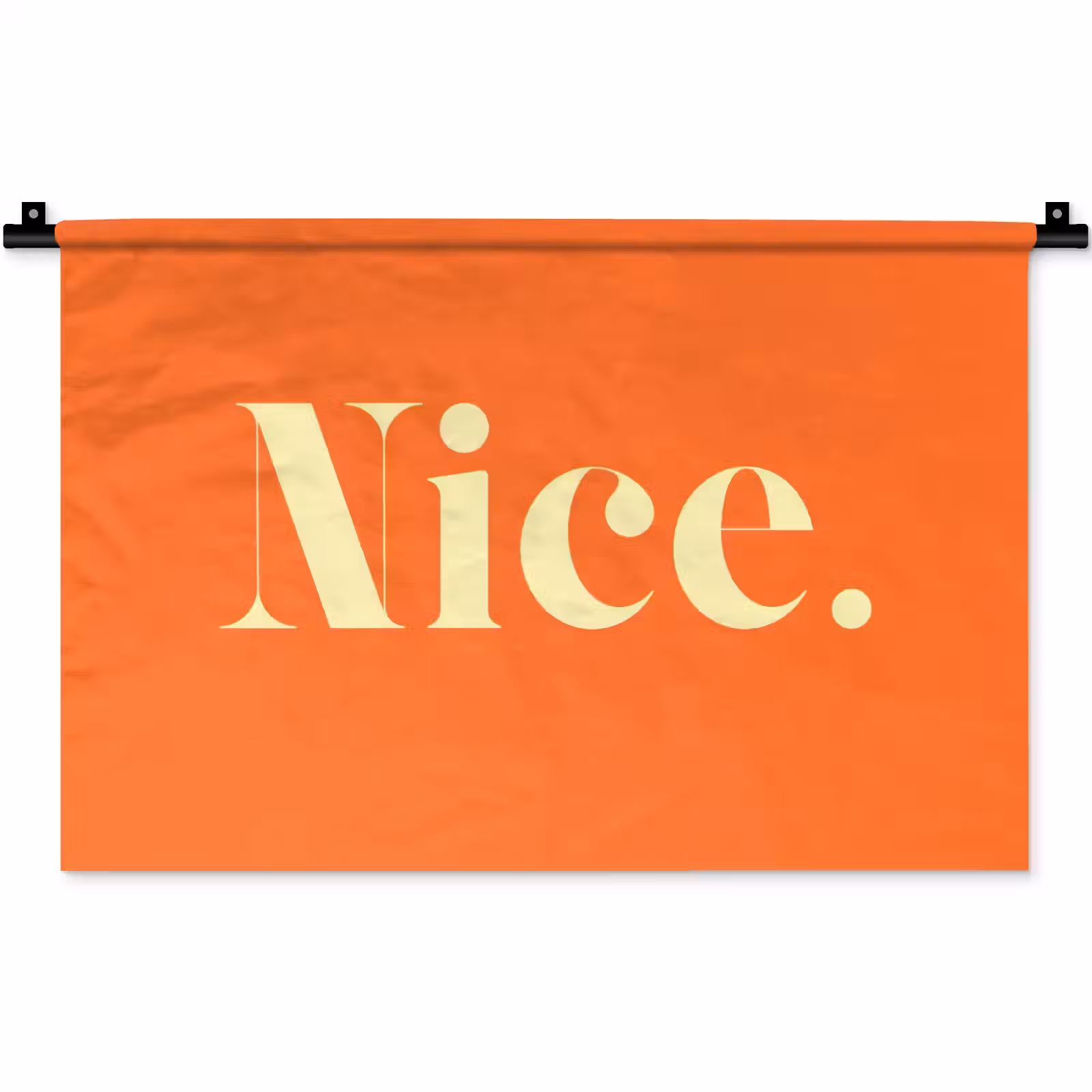 Wandkleed - Oranje - Gebroken wit - Nice — 1